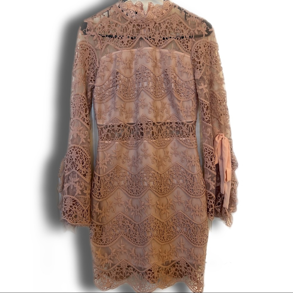 Italian Designer Custom Vintage Lace Dress from Milan, size Small